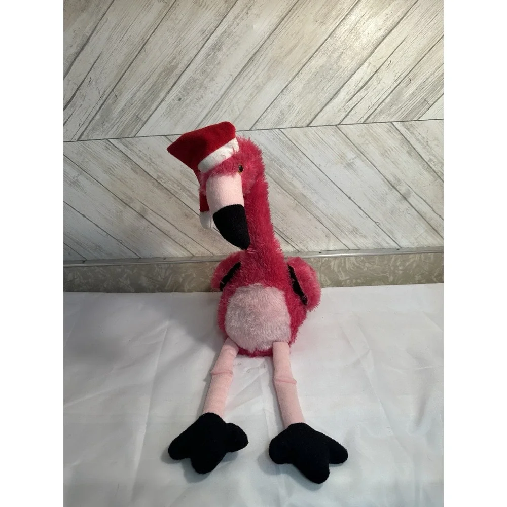 Rare DanDee Holiday Christmas Dancing Macarena Song Animated Pink Flamingo WORKS